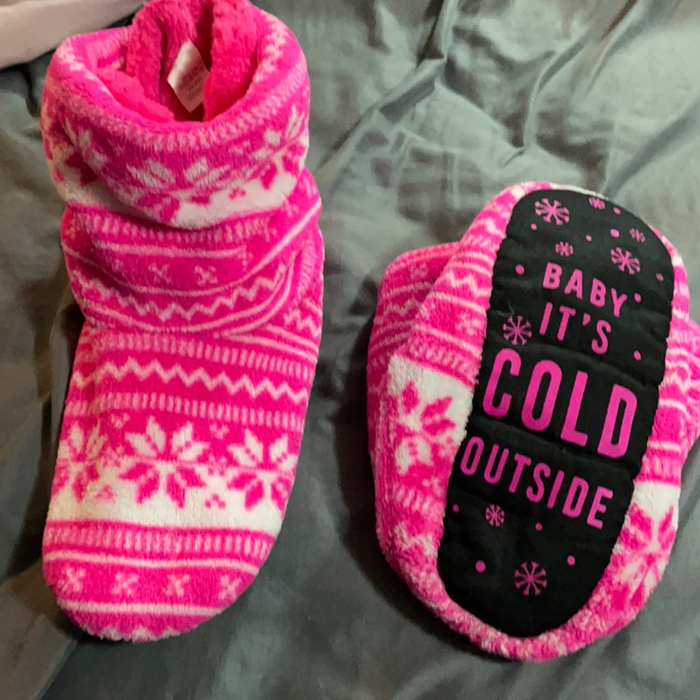 Pink Sock Slippers